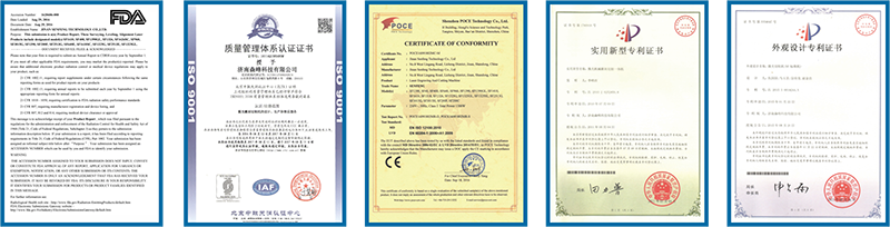 Сертификаты Senfeng Laiming Laser