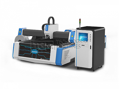 Волоконный лазерный станок для резки металлов Senfeng SF-3015M3 - 1500 Ватт.  �4